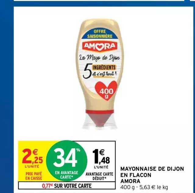 Mayonnaise De Dijon En Flacon Amora
