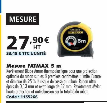 mesure fatmax 5 m