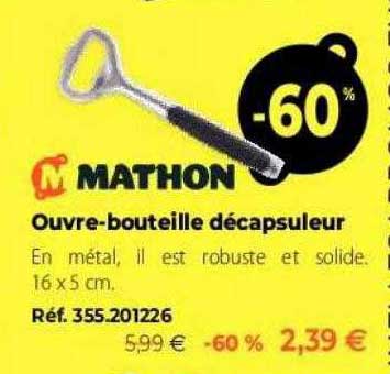 Ouvre-bouteille Décapsuleur Mathon
