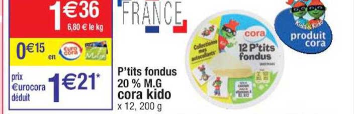 p'tits fondus 20% m.g. cora kido