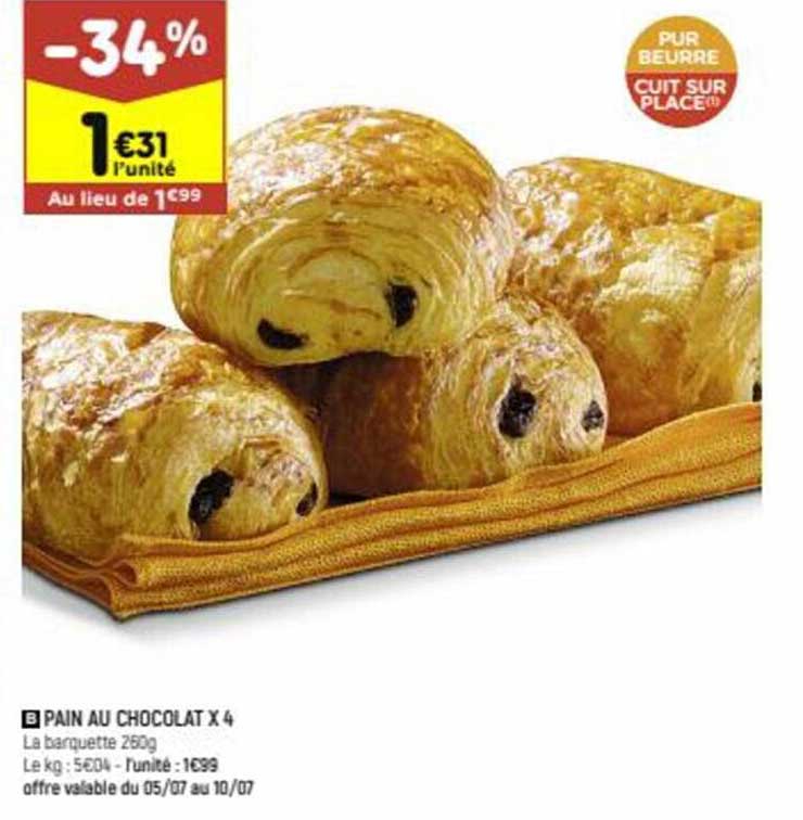Pain Au Chocolat X4