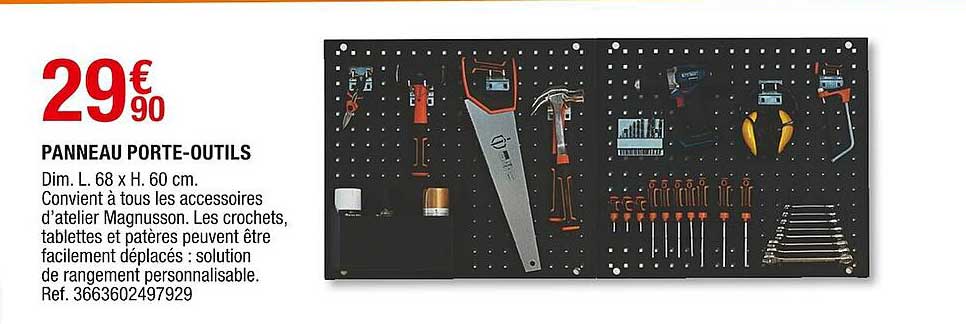 Panneau Porte-outils