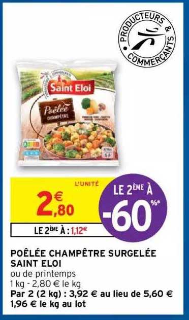 poêlée champêtre surgelée saint eloi