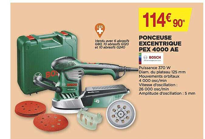 ponceuse excentrique pex 4000 ae bosch