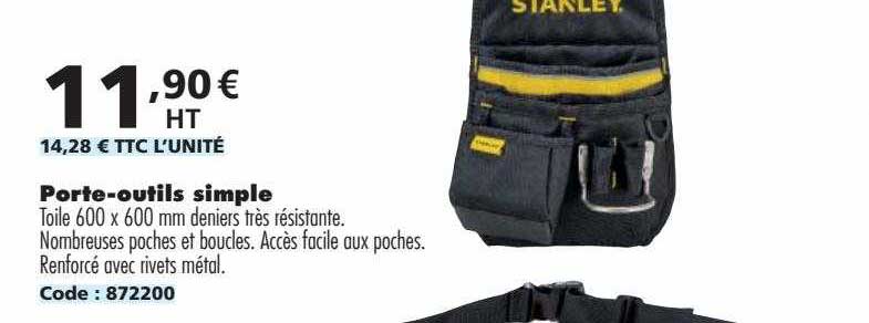 porte-outils simple stanley