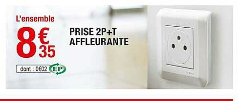 prise 2p+t affleurante