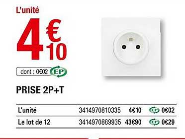 prise 2p+t