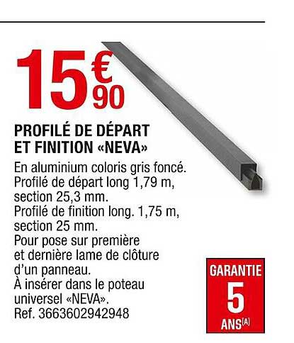 Profilé De Départ Et Finition «neva»
