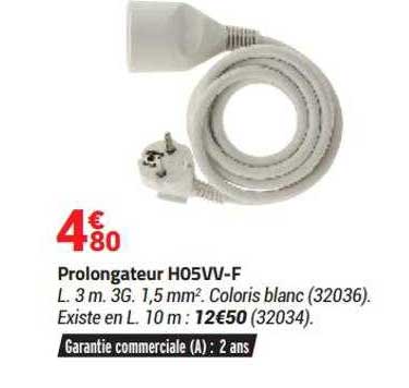 Prolongateur H05vv-f