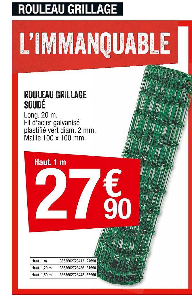 Rouleau Grillage Soudé