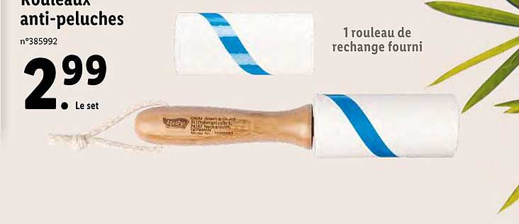 rouleaux anti-peluches