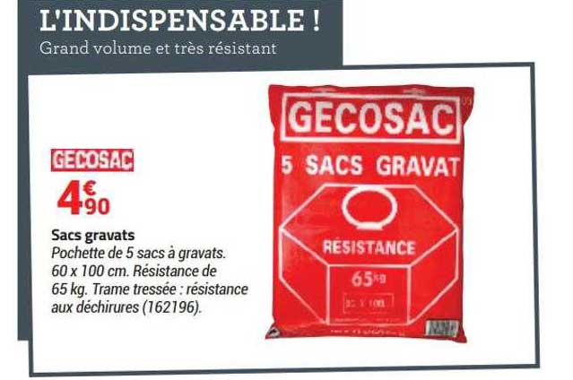 sacs gravats gecosac