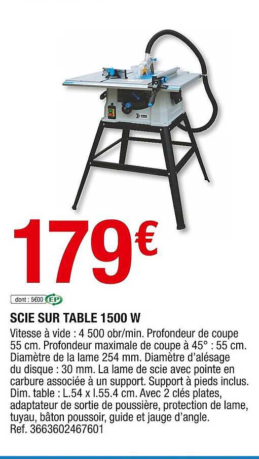 Scie Sur Table 1500 W