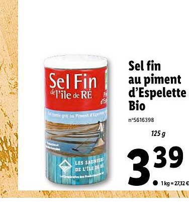 sel fin au piment d'espelette bio