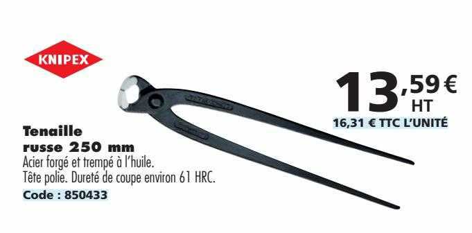 tenaille russe 250 mm