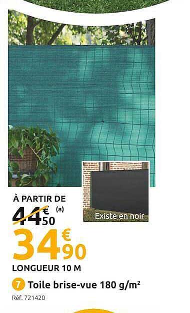 toile brise-vue 180 g-m²