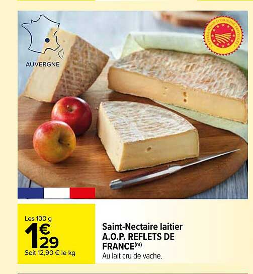 saint-nectaire laitier a.o.p. reflets de france