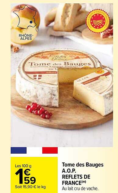 tome des bauges a.o.p. reflets de france