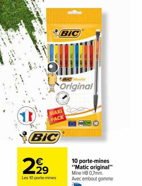 10 Porte-mines "matic Original" Bic