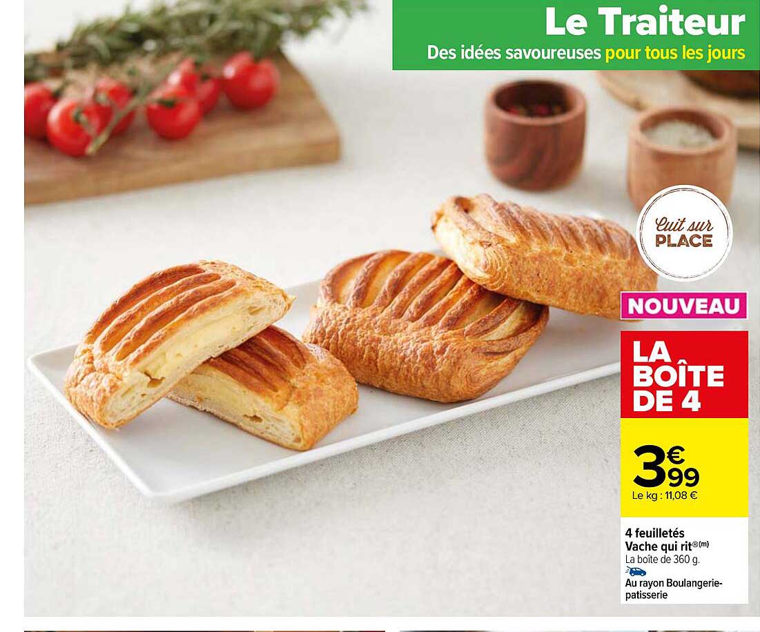 4 feuilletés vache qui rit