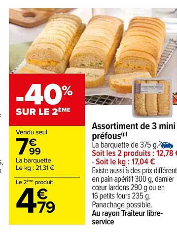 Assortiment De 3 Mini Préfous