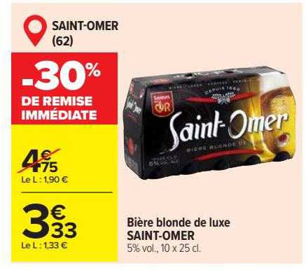 bière blonde de luxe saint-omer