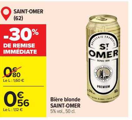 bière blonde saint-omer
