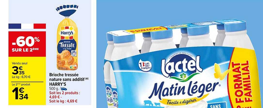 brioche tressée nature sans additif harry's