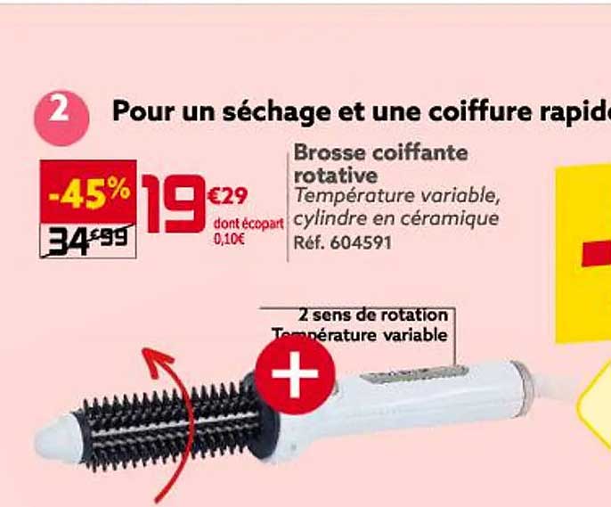 brosse coiffante rotative