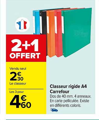 Classeur Rigide A4 Carrefour