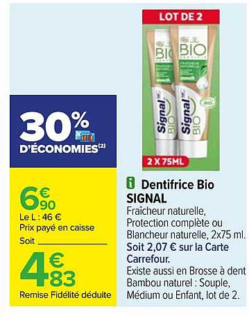 Dentifrice Bio Signal