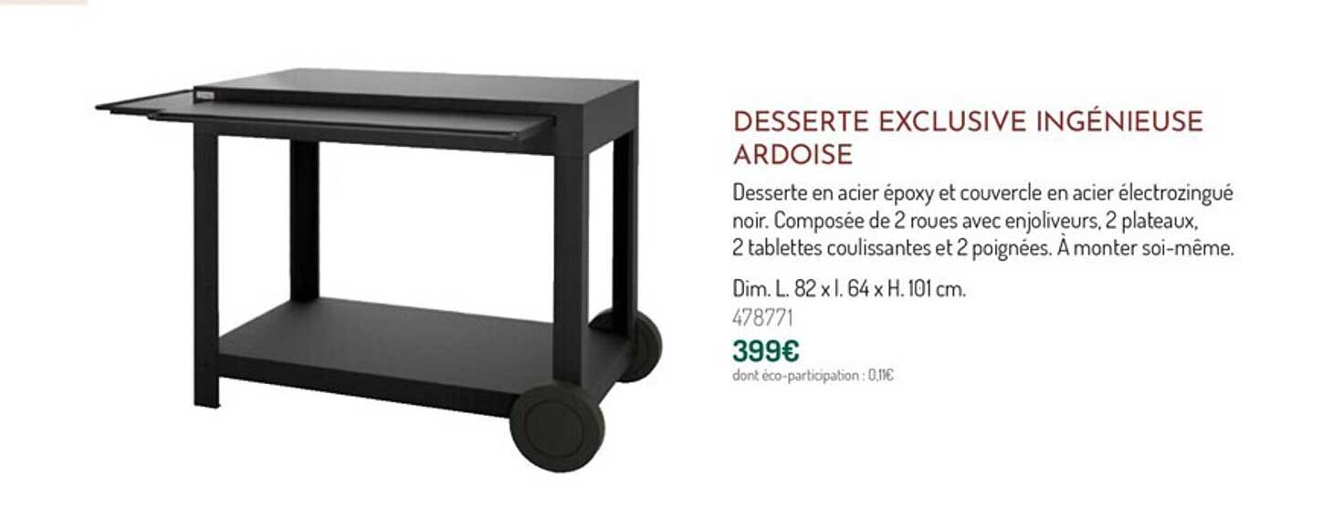 desserte exclusive ingénieuse ardoise