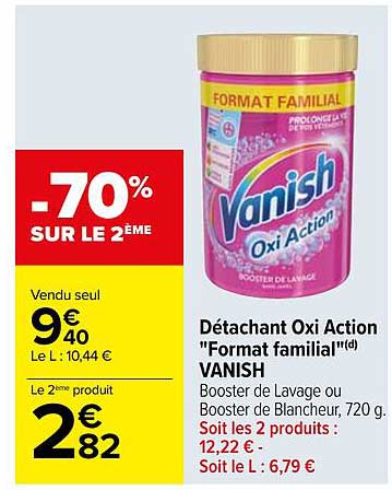 détachant oxi action "format familial" vanish