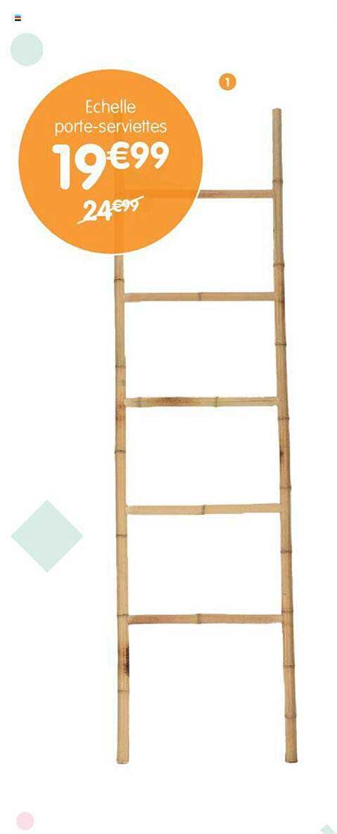 échelle porte-serviettes