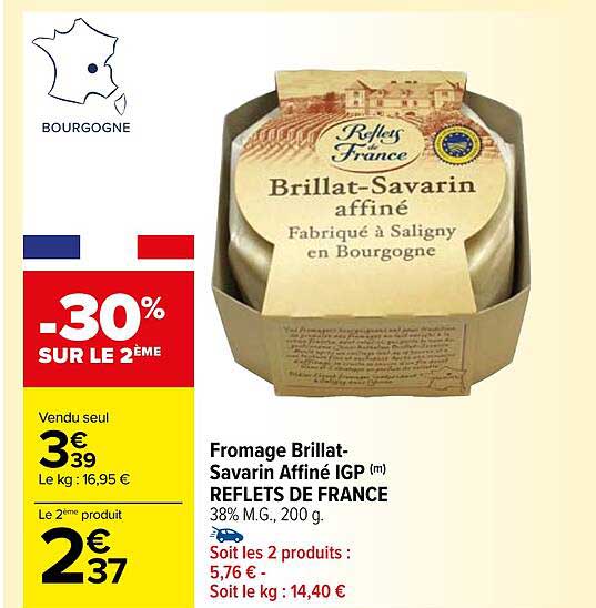 fromage brillat-savarin affiné igp reflets de france