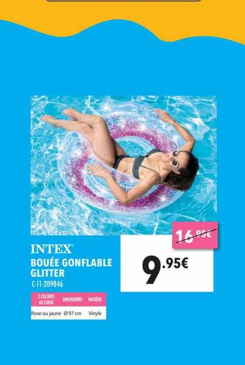 intex bouée gonflable glitter