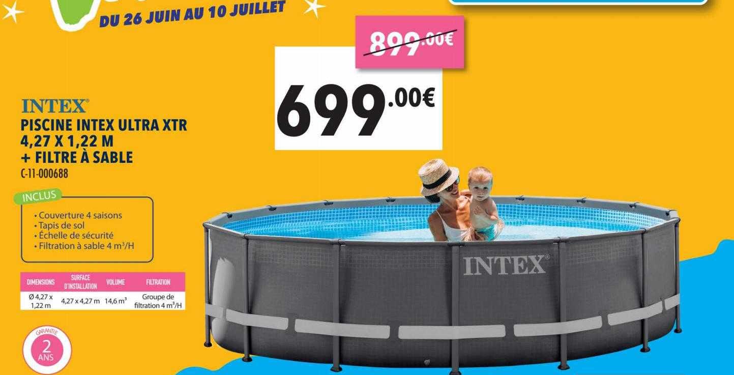 intex piscine ultra XTR + filtre à sable