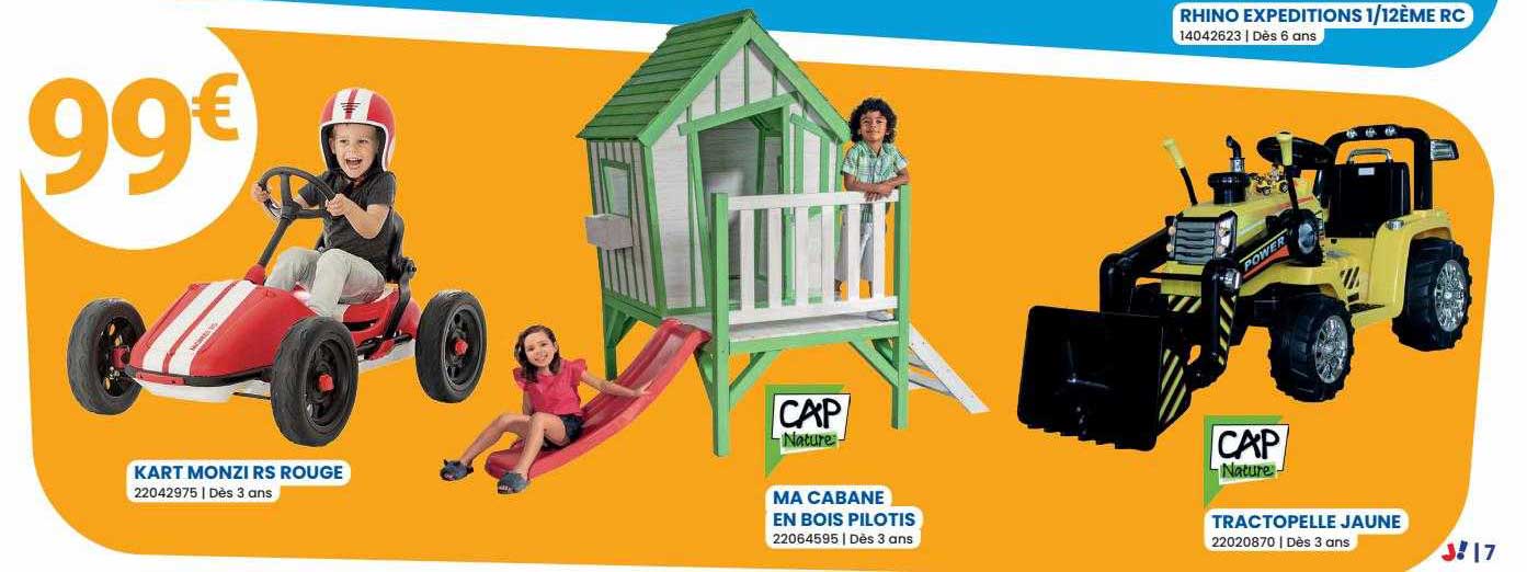 kart monzi rs rouge, ma cabane en bois pilotis cap nature
