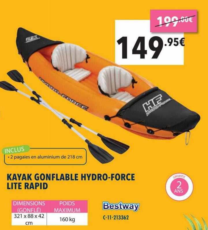 Kayak Gonflable Hydro-force Lite Rapid
