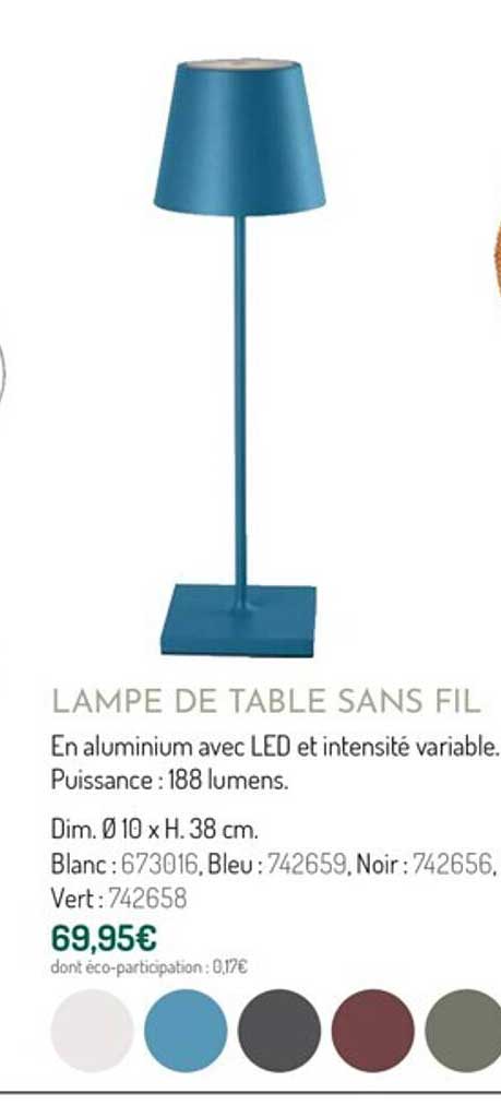 Lampe De Table Sans Fil