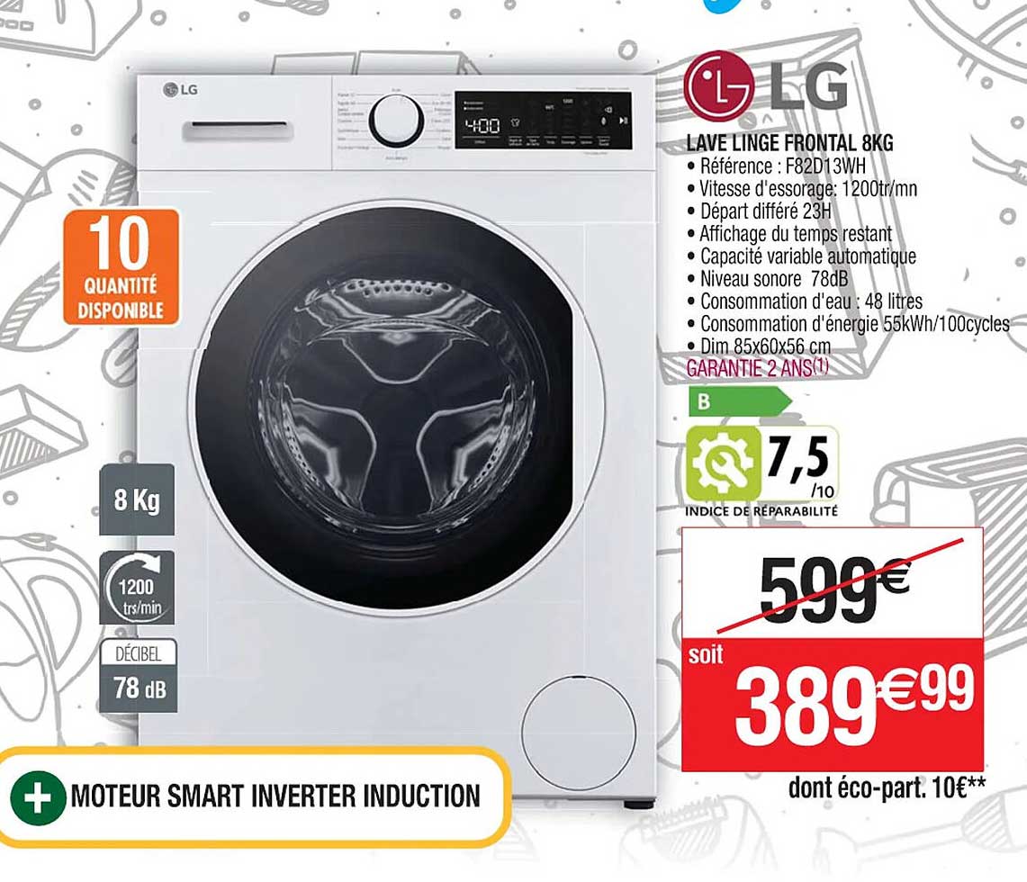lave linge frontal 5 kg lg