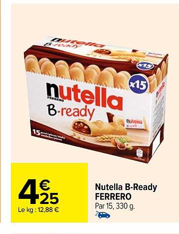 nutella b-ready ferrero