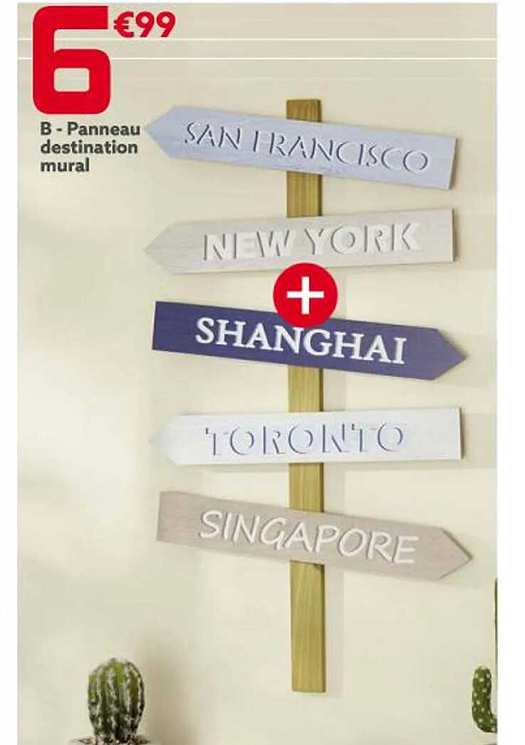 Panneau Destination Mural