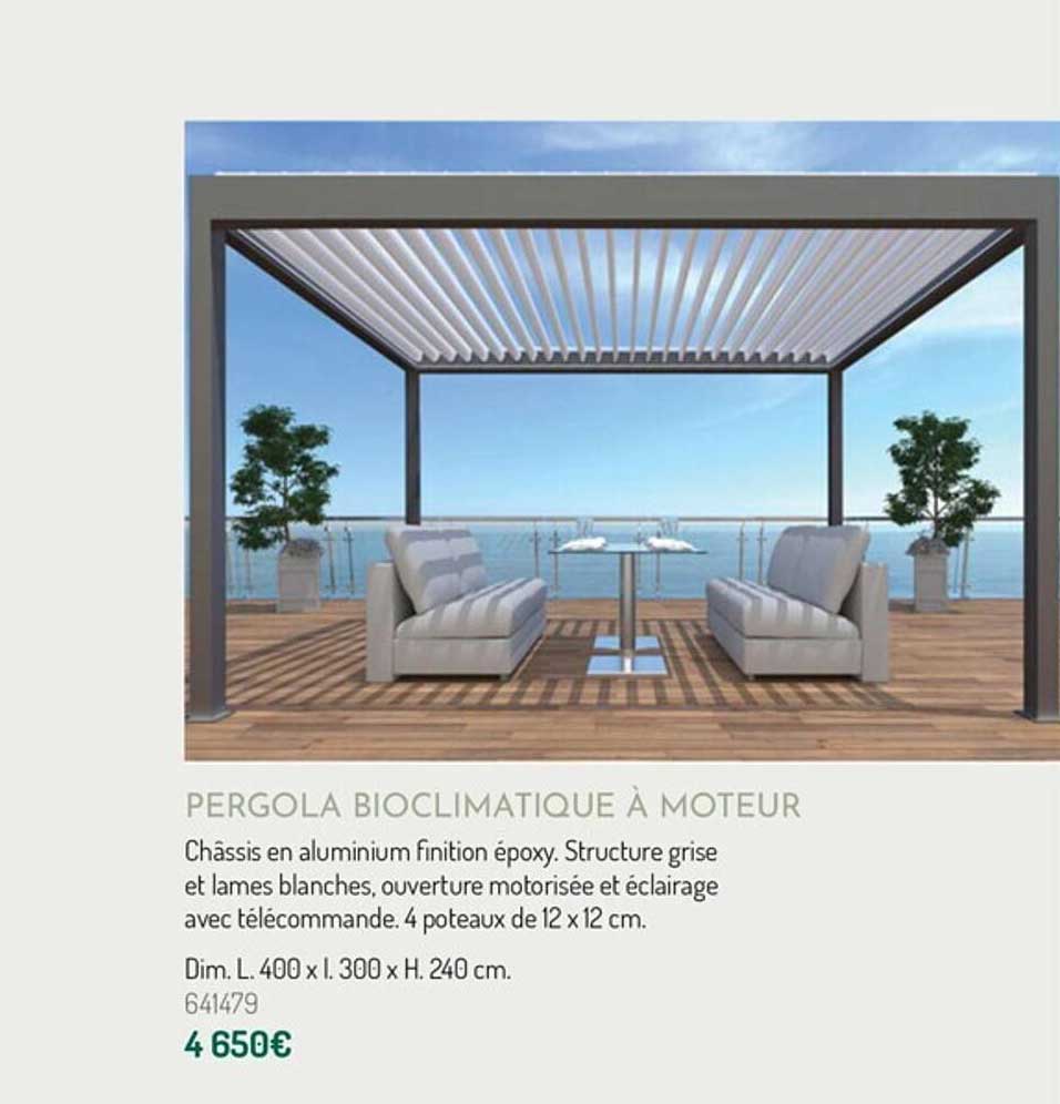 Pergola Bioclimatique à Moteur