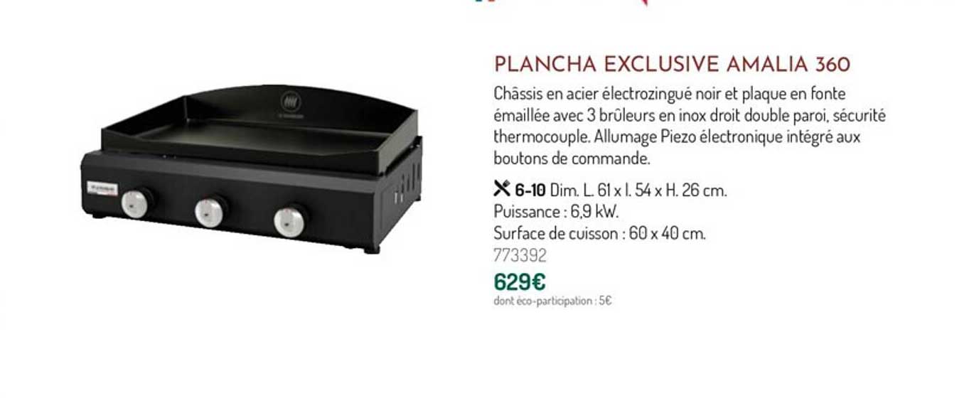 plancha exclusive amalia 360