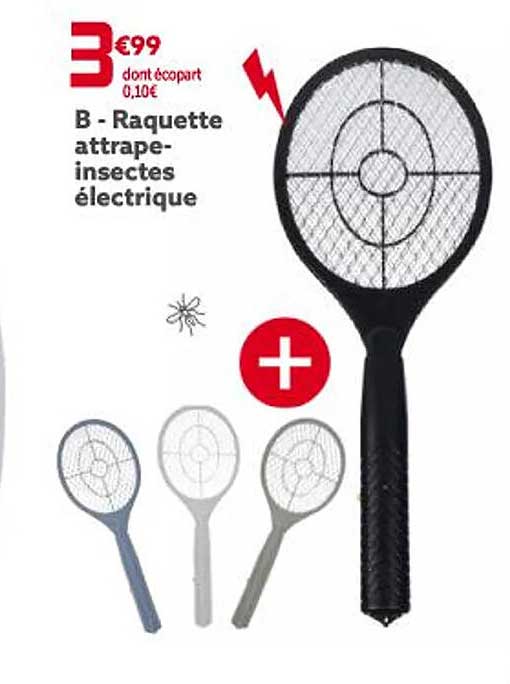 Raquette Attrape-insectes électrique