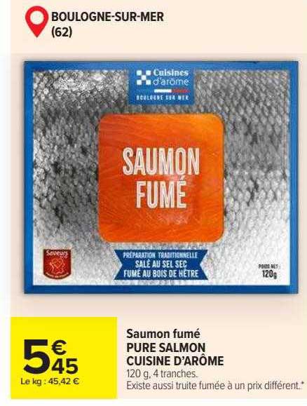 saumon fumé pure salmon cuisine d'arôme