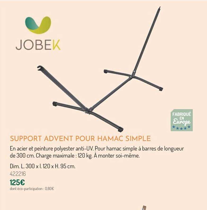 Support Advent Pour Hamac Simple Jobek