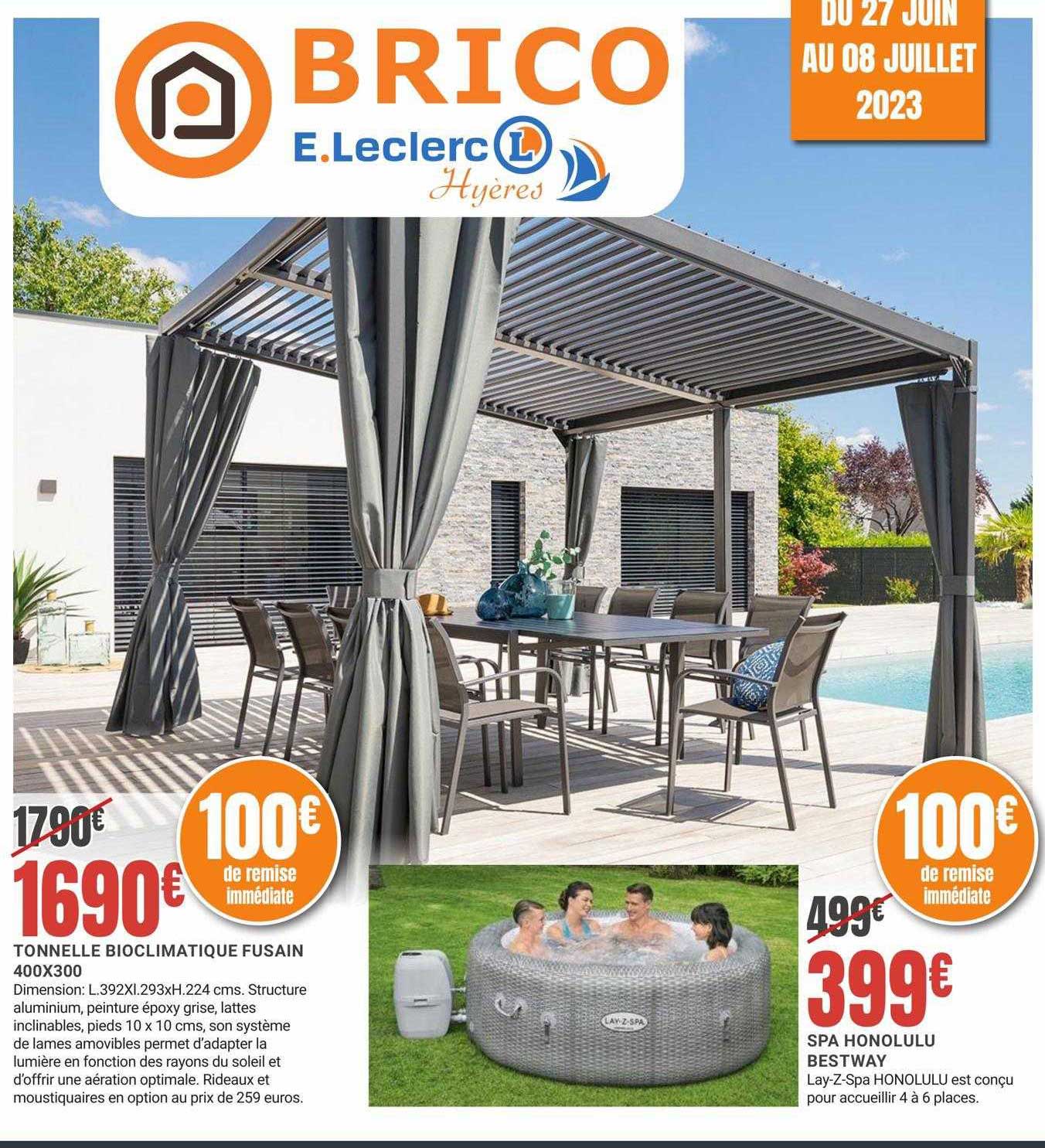 Tonnelle Bioclimatique Fusain 400 X 300, Spa Honolulu Bestway