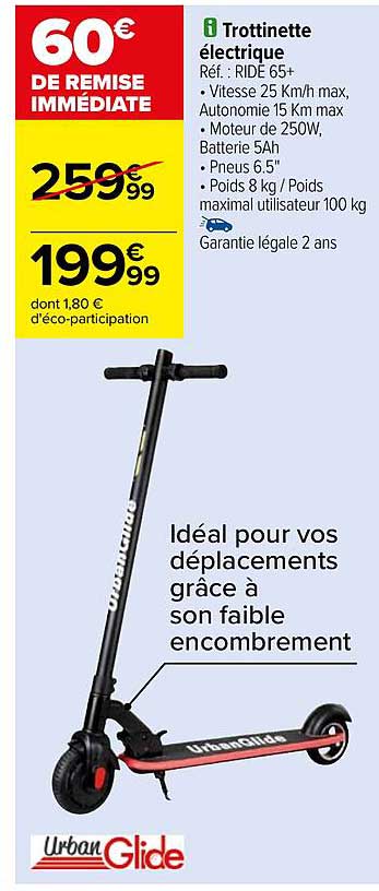trottinette électrique urban glide